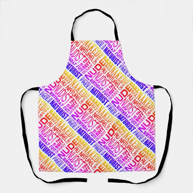 Tablier Nudisme, naturiste/nudiste (Recto)