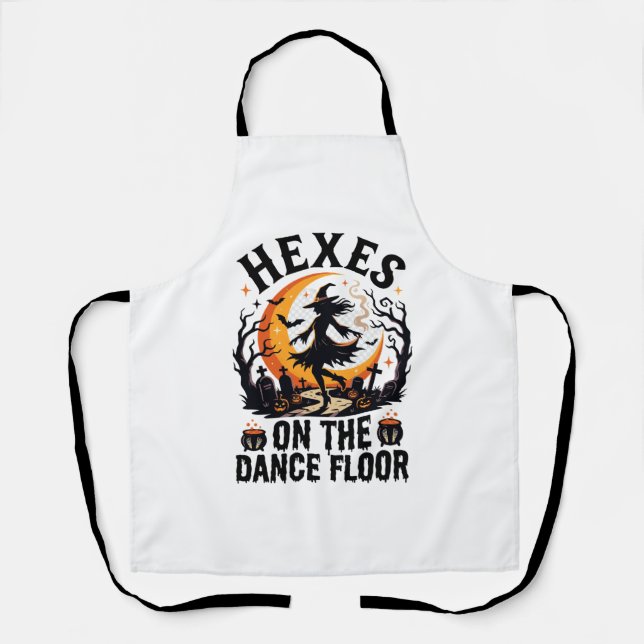 Tablier Nuit de danse de sorcière d'Halloween (Recto)
