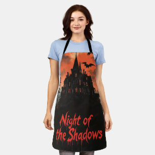 Tablier Nuit de l'ombre - Rétro Haunted House Design