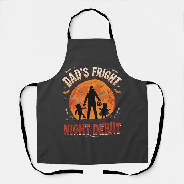 Tablier Nuit de Peur de Papa Halloween (Recto)