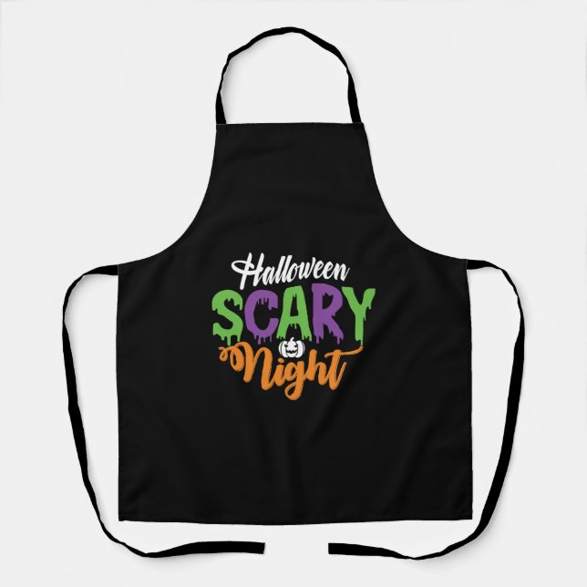 Tablier Nuit de veille d'Halloween (Recto)