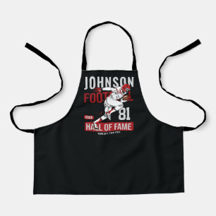 Tablier Numéro d'équipe de joueur de football personnalisé