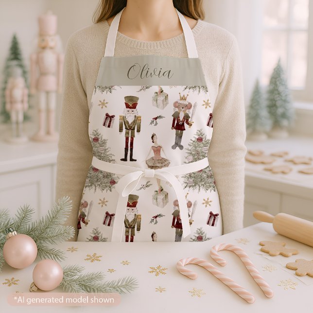Tablier Nutcracker Ballet de Noël Personnalisé  (Créateur téléchargé)