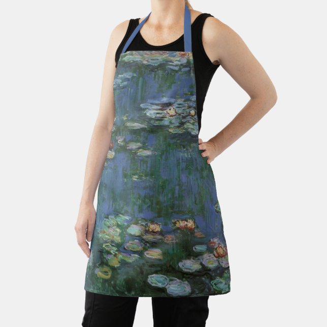 Tablier Nymphéas par Claude Monet, Fleurs Vintage (Insitu)