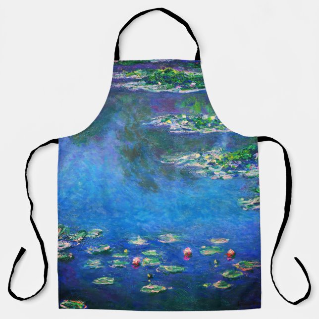 Tablier Nymphéas vintage par Claude Monet (Recto)