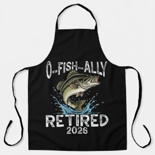Tablier O-Fish-Ally Retraité 2026 Humour Drôle