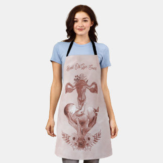 Tablier Ob/Gyn Midwoman Florale Enfance Cervix Ovaires