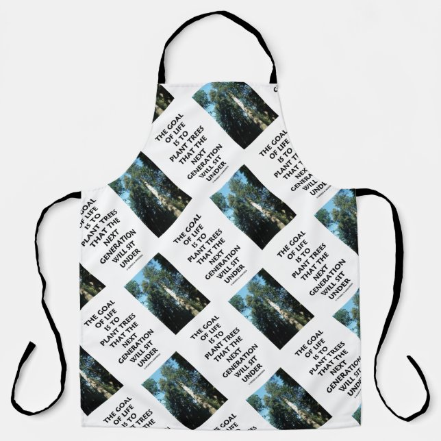 Tablier Objectif De La Vie Est Aux Arbres Plantes Prochain (Recto)