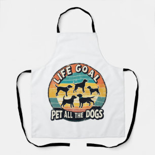 Tablier Objectif de vie caresser tous les chiens