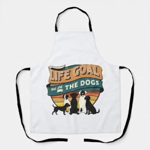 Tablier Objectif de vie caresser tous les chiens Copie Cop