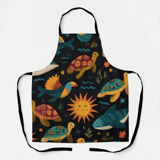 Tablier Ocean Drift All-Over Print Apron Gift (Recto)