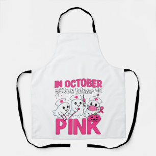 Tablier Octobre, nous portons le rose Infirmière Sensibili