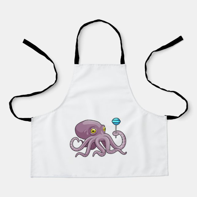 Tablier Octopus avec Lollipop (Recto)