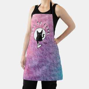 Tablier Ode to Love Cat Apron par Adiela Akoo