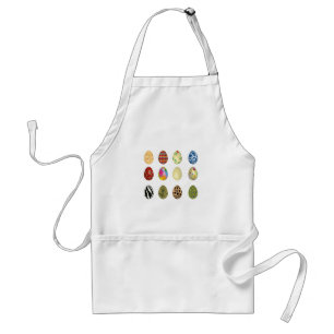 Tablier oeufs de pâques colorés