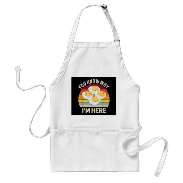 Tablier Œufs de Thanksgiving farcis drôles Vous savez pour (Devant)