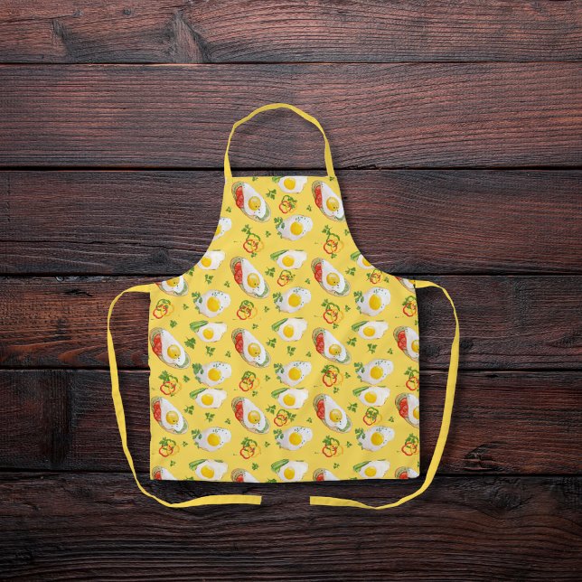 Tablier OEufs frits avec poivrons jaunes (Créateur téléchargé)