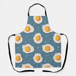 Tablier Oeufs frits sur le bleu