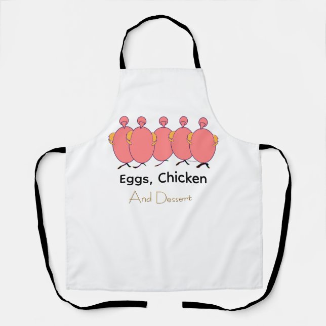 Tablier Œufs, Poulet Et Dessert   (Recto)