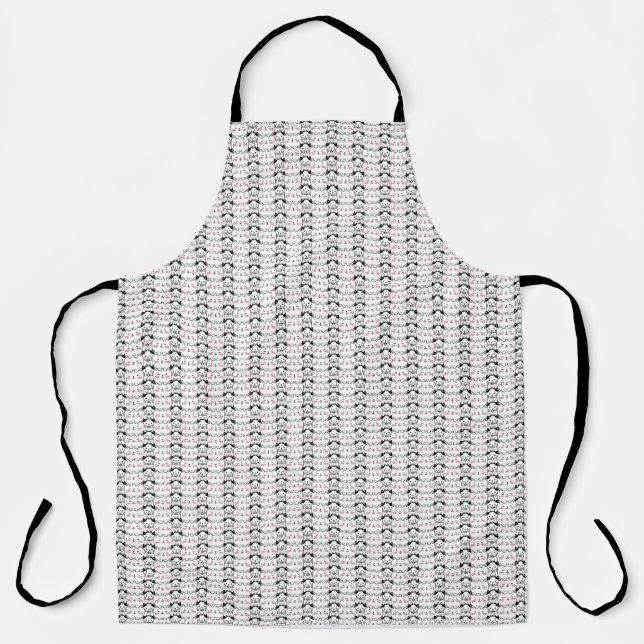 Tablier Oeuvre de chat | Motif de chat mignon Arrière - pl (Recto)