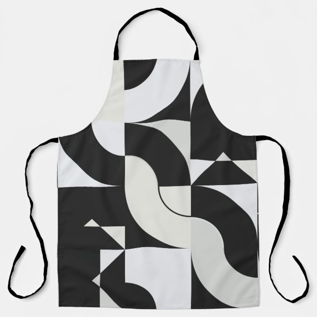 Tablier OEuvre de composition Bauhaus réalisée avec l'ele  (Recto)