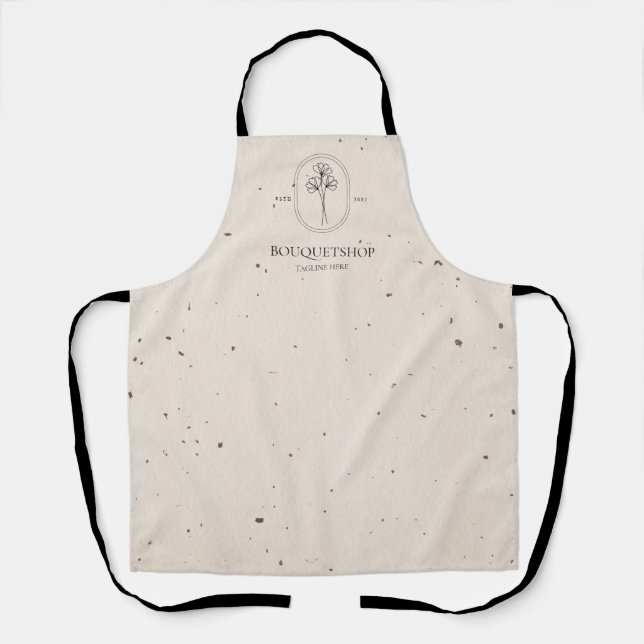 Tablier Oeuvre de marque fleuriste (Recto)