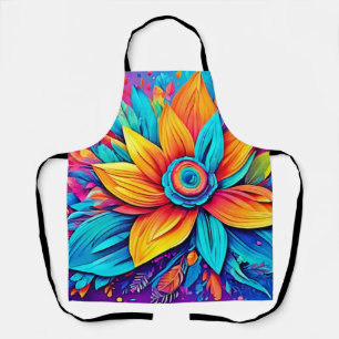 Tablier Oeuvre florale dynamique