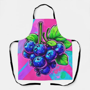 Tablier Oeuvre vibrante de bleuets