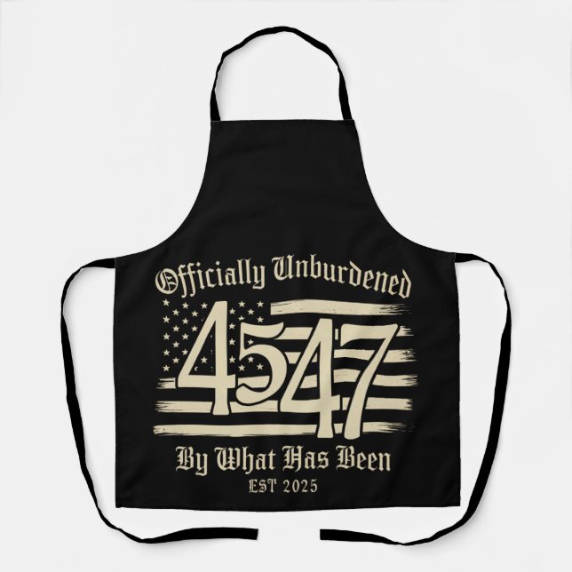 Tablier Officiellement Déchargé Par Ce Qui A Été Trump 45  (Recto)