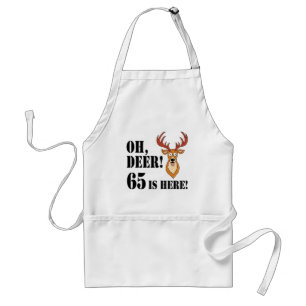 Tablier Oh Deer 65e anniversaire Adulte Adulte Apron