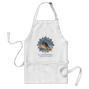 Tablier Oiseau Bleu De Bonheur Inspirant