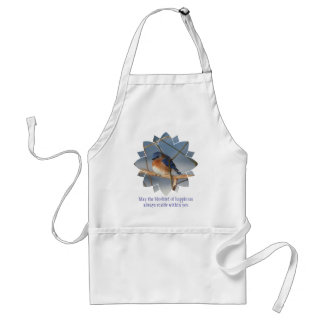 Tablier Oiseau Bleu De Bonheur Inspirant