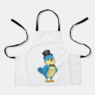 Tablier Oiseau comme chambre avec ruban