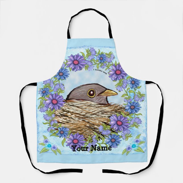 Tablier Oiseau Dans Nid (Recto)