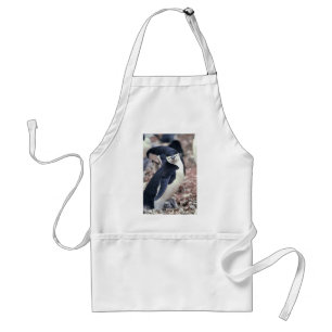 Tablier Oiseau de pingouin mignon animal noir eau blanche