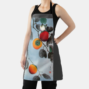 Tablier Oiseau sur un arbre persimmon, Watanabe Seitei