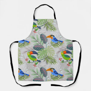 Tablier Oiseau Toucan mignon, Motif de tous les jours, Aqu