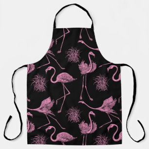 Tablier Oiseaux Abstraits : Motif de mode monochrome