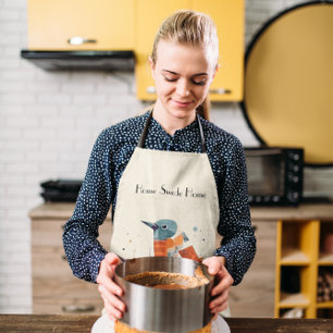 Tablier Oiseaux Abstraits scandinaves, personnalisables