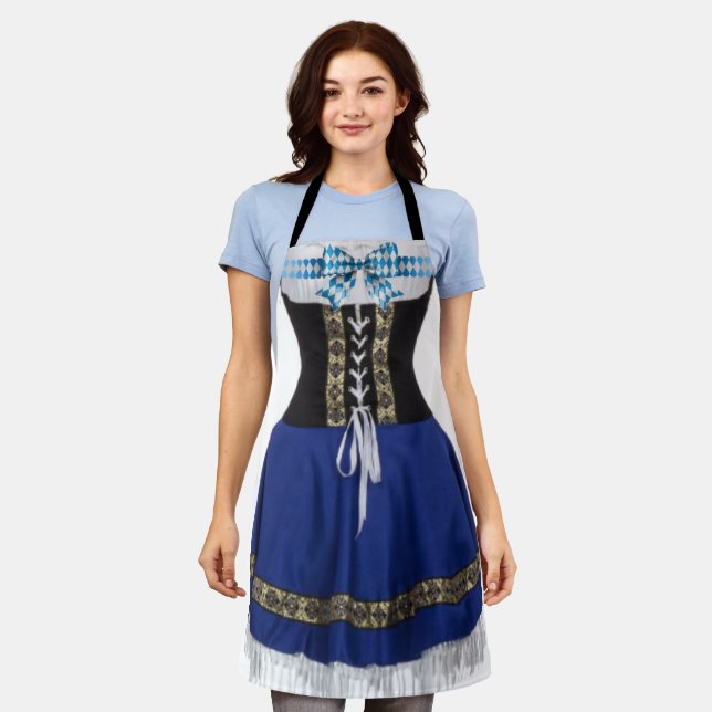 Tablier Oktoberfest de Bavière Dirndl Apron (Porté)