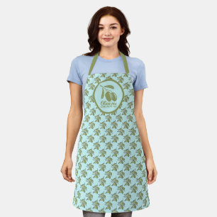 Tablier Olive Me aime Olive You Mignon motif Olive