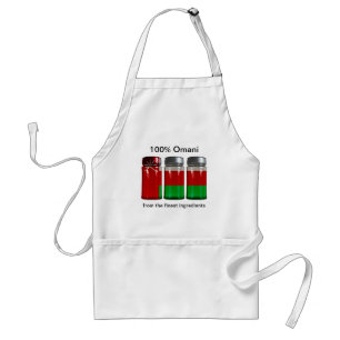 Tablier Oman Jars d'épices drapeau Apron