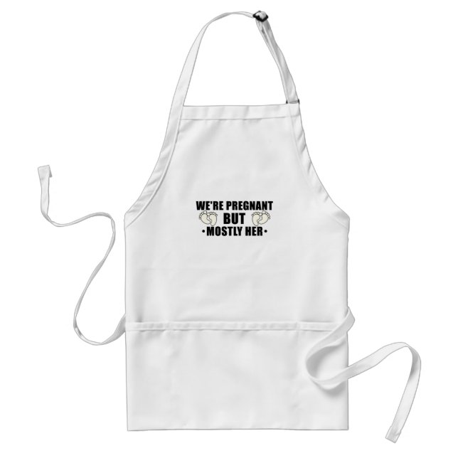 Tablier On est enceinte, mais surtout sa femme enceinte (Devant)