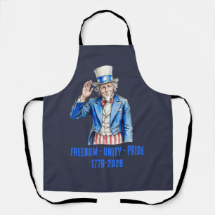 Tablier Oncle Sam Joyeux 14 juillet Patriotique