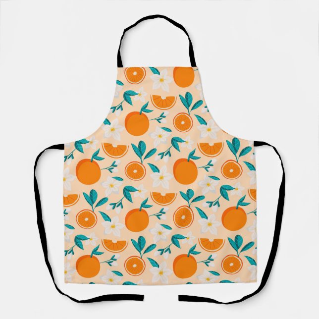 Tablier Orange Citrus Amusement (Recto)
