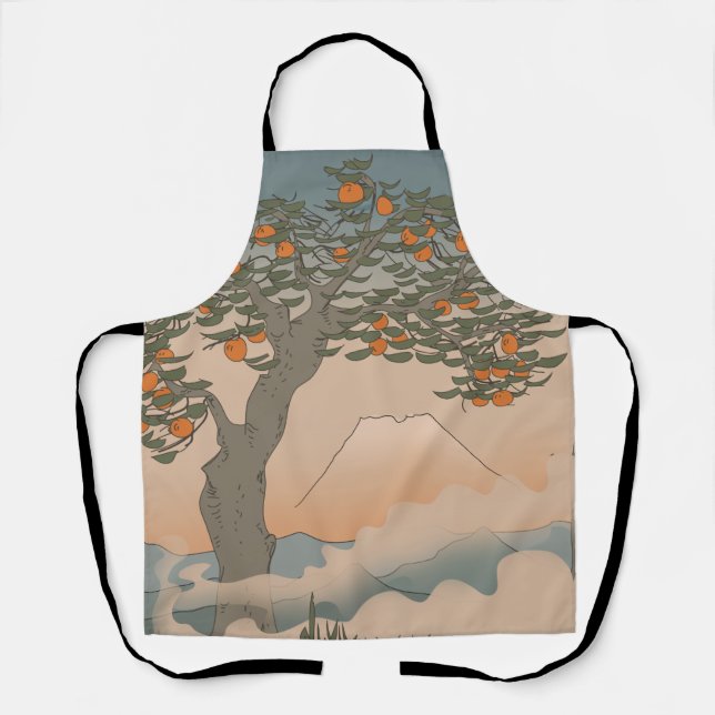 Tablier Oranger du Japon dans la brume (Recto)