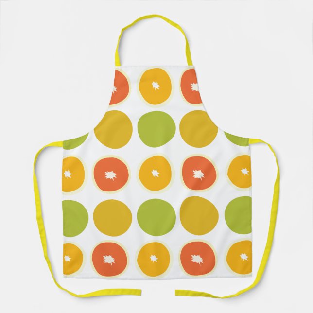 Tablier Oranges Agrumes Alimentation Motif (Recto)