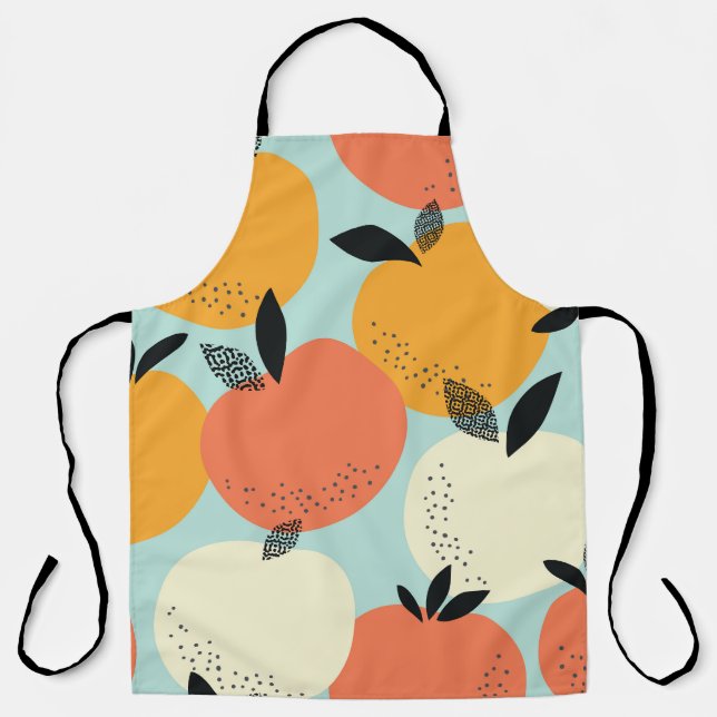 Tablier Oranges Motif : Conception Vibrante sans fil. (Recto)