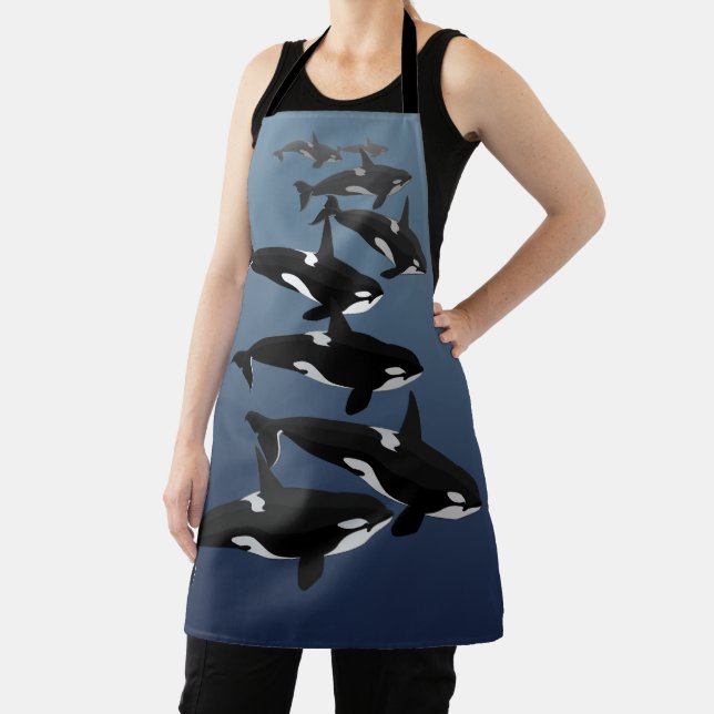 Tablier Orca Whale Apron Killer Whale Art Aprons & GI fts (Insitu)