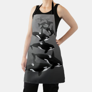Tablier Orca Whale Apron Killer Whale Art Aprons & GIfts